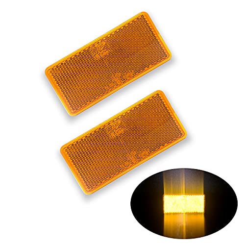 4Pcs 2In Réflecteurs De Vélo Ronds Rouges Pour Camions Semi-Remorques