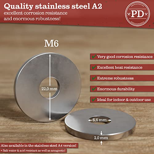 PD® Rondelle per costruzioni in legno M6 (DIN 440