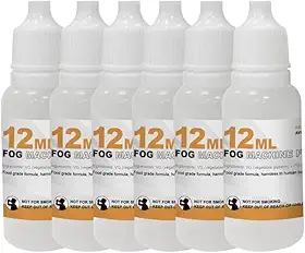 LENSGO Fluido para máquina de neblina – glicerina vegetal e propilenoglicol líquidos mistos 72 ml (6 pis)