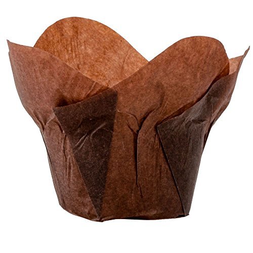 100pcs Lotus Tulip Cupcake Liners (Cacao Brown)