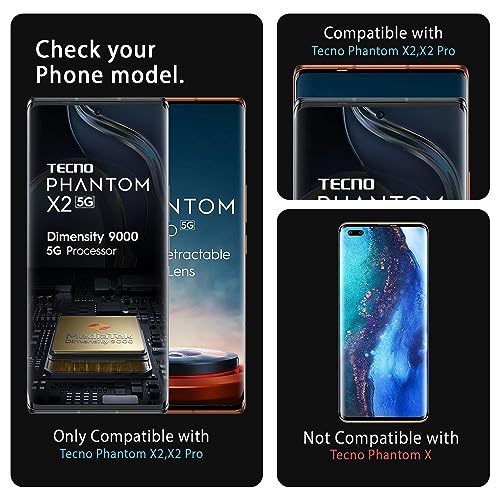 ArmourPro Military Grade UV Tempered Glass Screen Protector for Tecno Phantom X2 and Phantom X2 Pro 5G (6.78 Inch) With Easy Installation Kit| Edge-To-Edge Protector Coverage |Crystal Clear