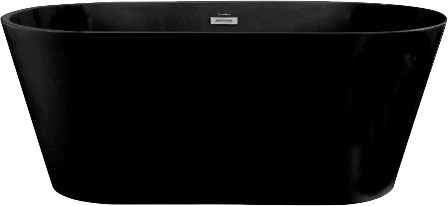 Claire 60" Freestanding Bathtub in Matte Black
