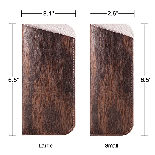 Image of TRIUMPH VISION 3 Pack Reading Glasses Pouch Soft Case Eyeglass Sleeve Slim | Alternative to Bulky Case in bag, Lightweight Lined Padded Protect Optical lens Slip in, Cute Pattern Portable for Daily Use