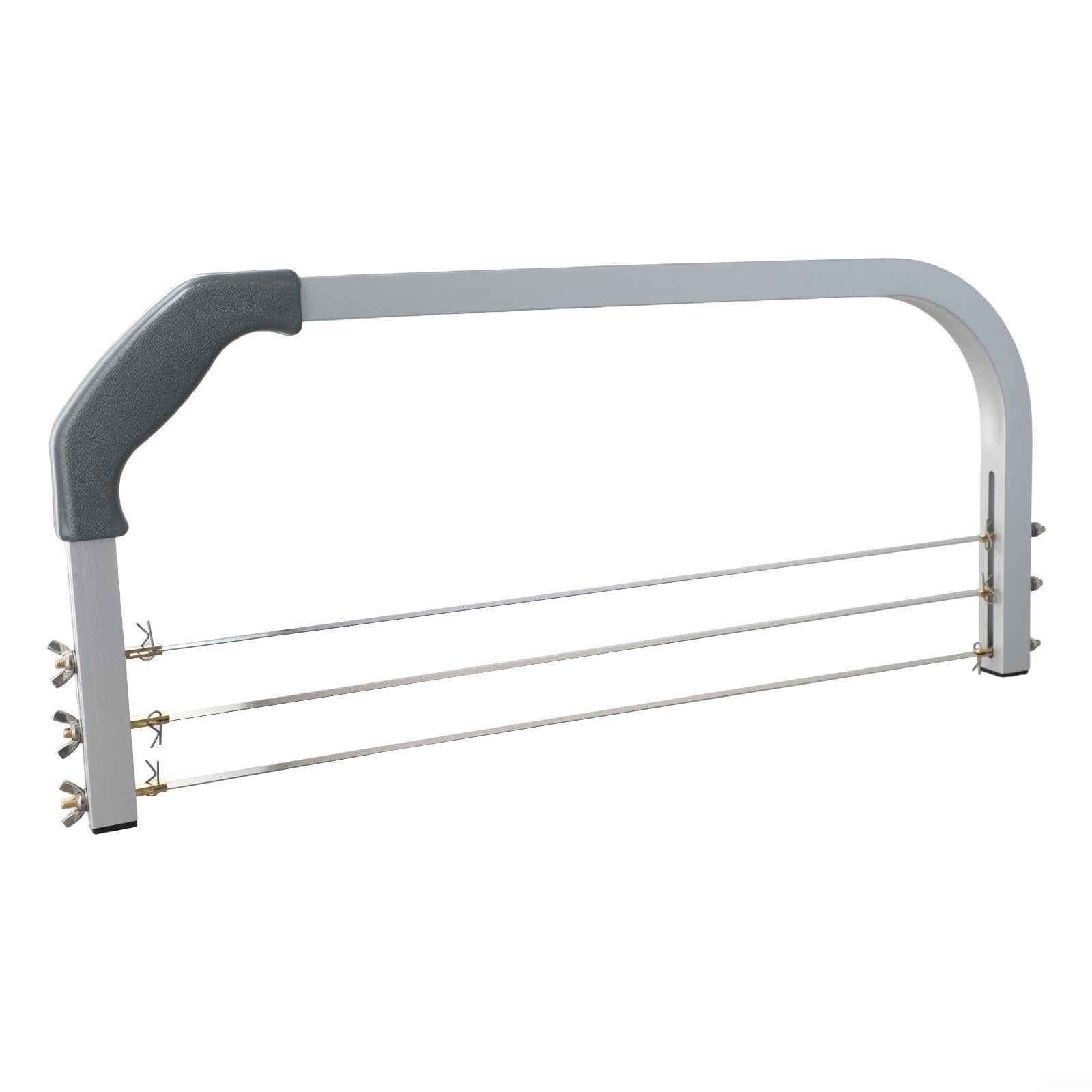 Cortador profesional de pasteles, cortador de pasteles de aluminio de 3 cuchillas ajustable, nivelador para decoración de alambre, herramienta de decoración
