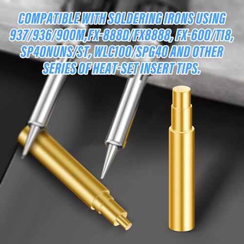 Image of Heat-Set Insert Tips for M2 M2.5 M3 M4 M5 M6,Inserts Soldering Iron Tips for 3D Printer Accessories with FX-600 /T18, SP40NUNS /ST, WLC100 /SPG40