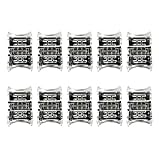 Alightings 5050 RGB LED Connector Connect Strip to Strip, Applicable for 10mm 4 pin Standard Waterproof Strip Lights (Pack of 10)