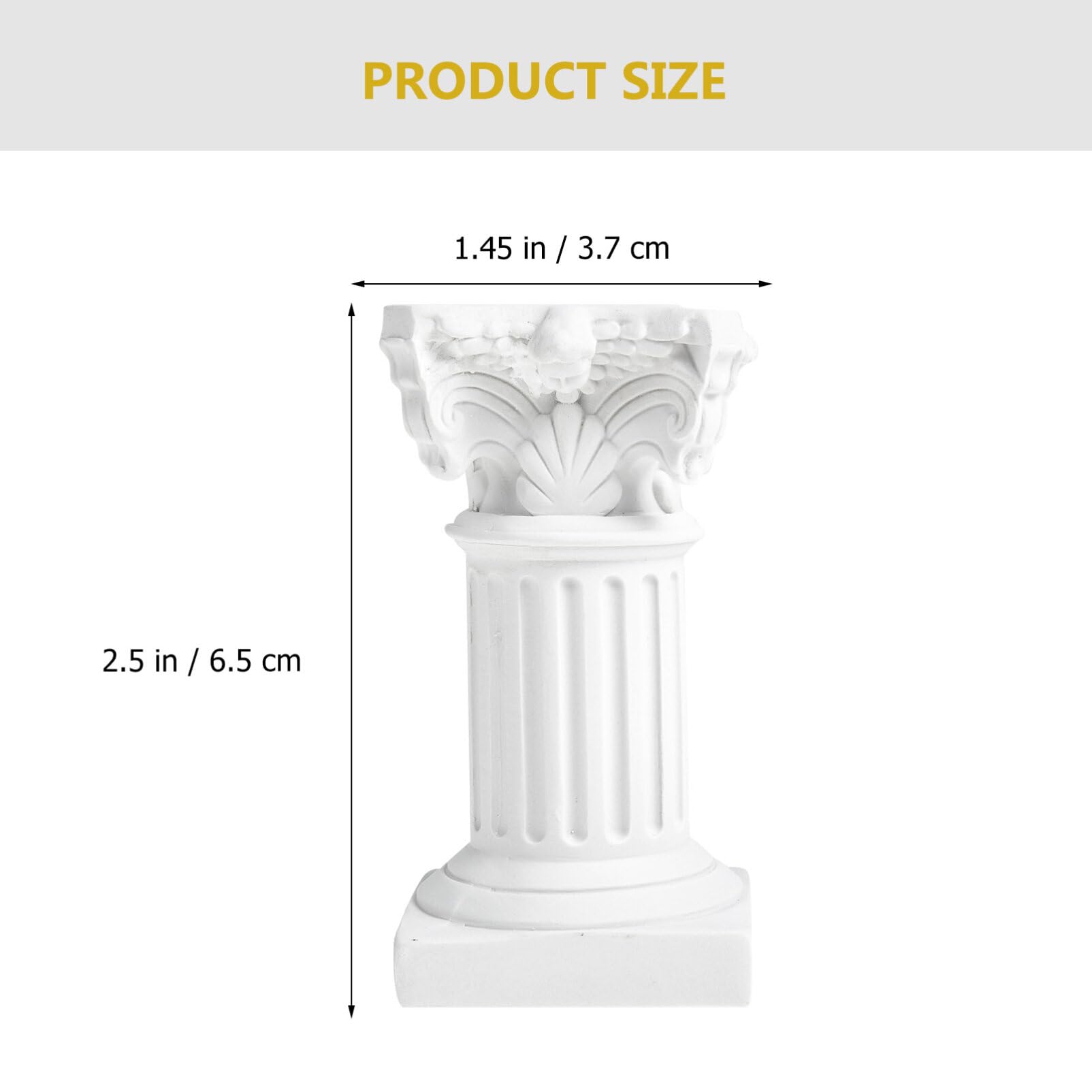 Zware Zuil Sokkel Romeinse Stijl Tuin Tuinbeeld Beton 48Cm | Beeldje