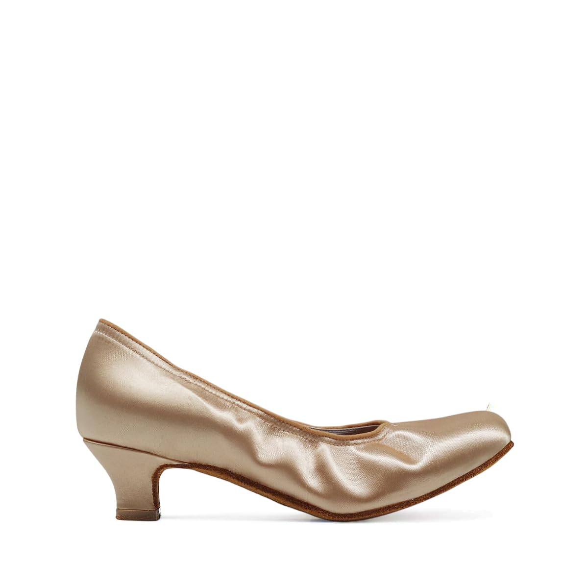 PAOUL - Promenade | Scarpe da Ballo Décolleté Donna col Tacco 1040_50R Raso Carne Chiaro, Danze Standard e Ballo Sociale