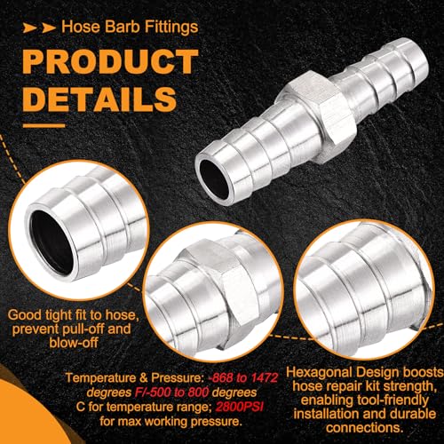 Conector manguera 1/2 a 3/8 para optimizar compresores y grabado CNC 4