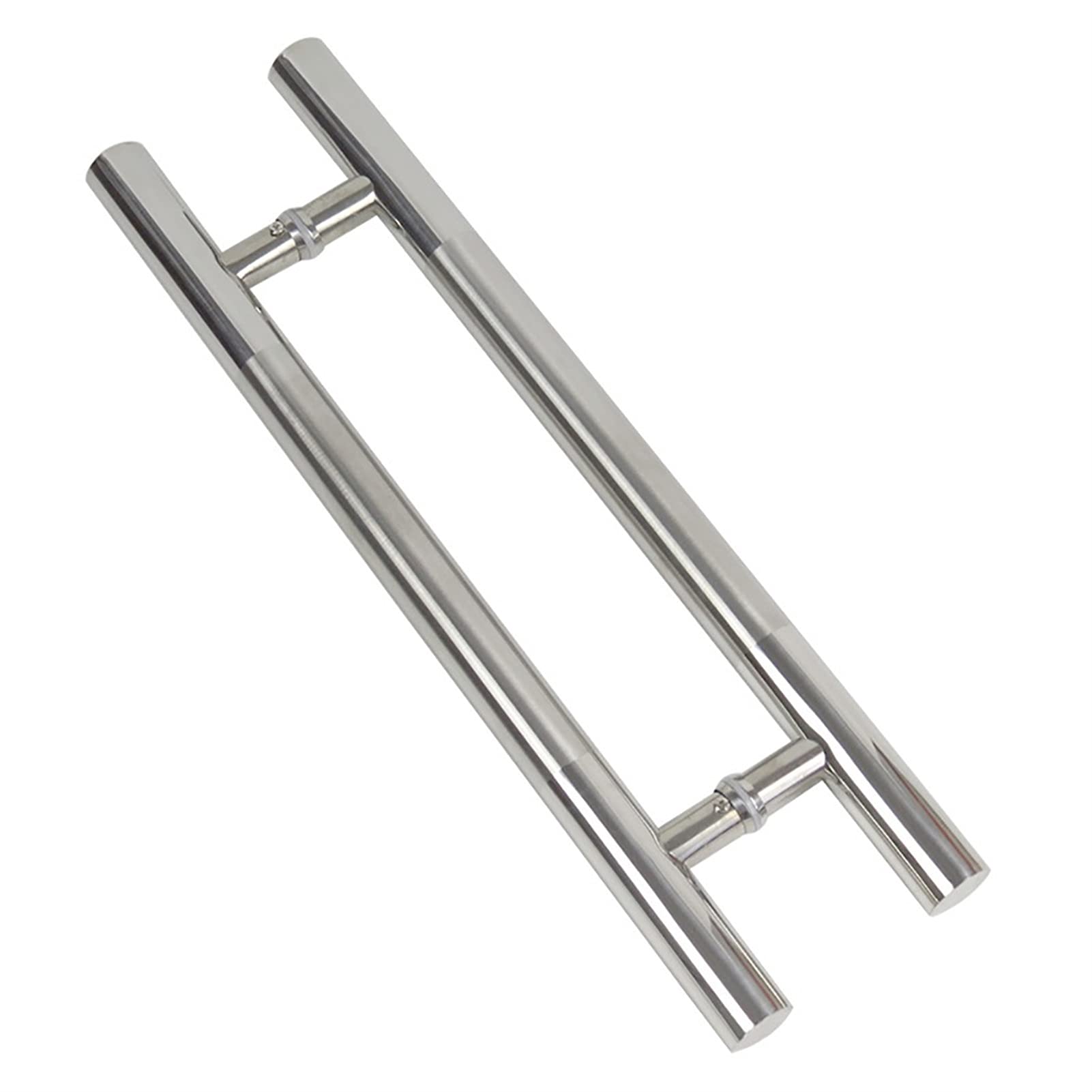 UGZPWQLNX Stainless Steel Round Tube Glass Door Handle, Gate Stainless Round Tube Glass Door Handle Push-Pull Handrail for Multiple Doors, 9 Sizes(1200x900mm)