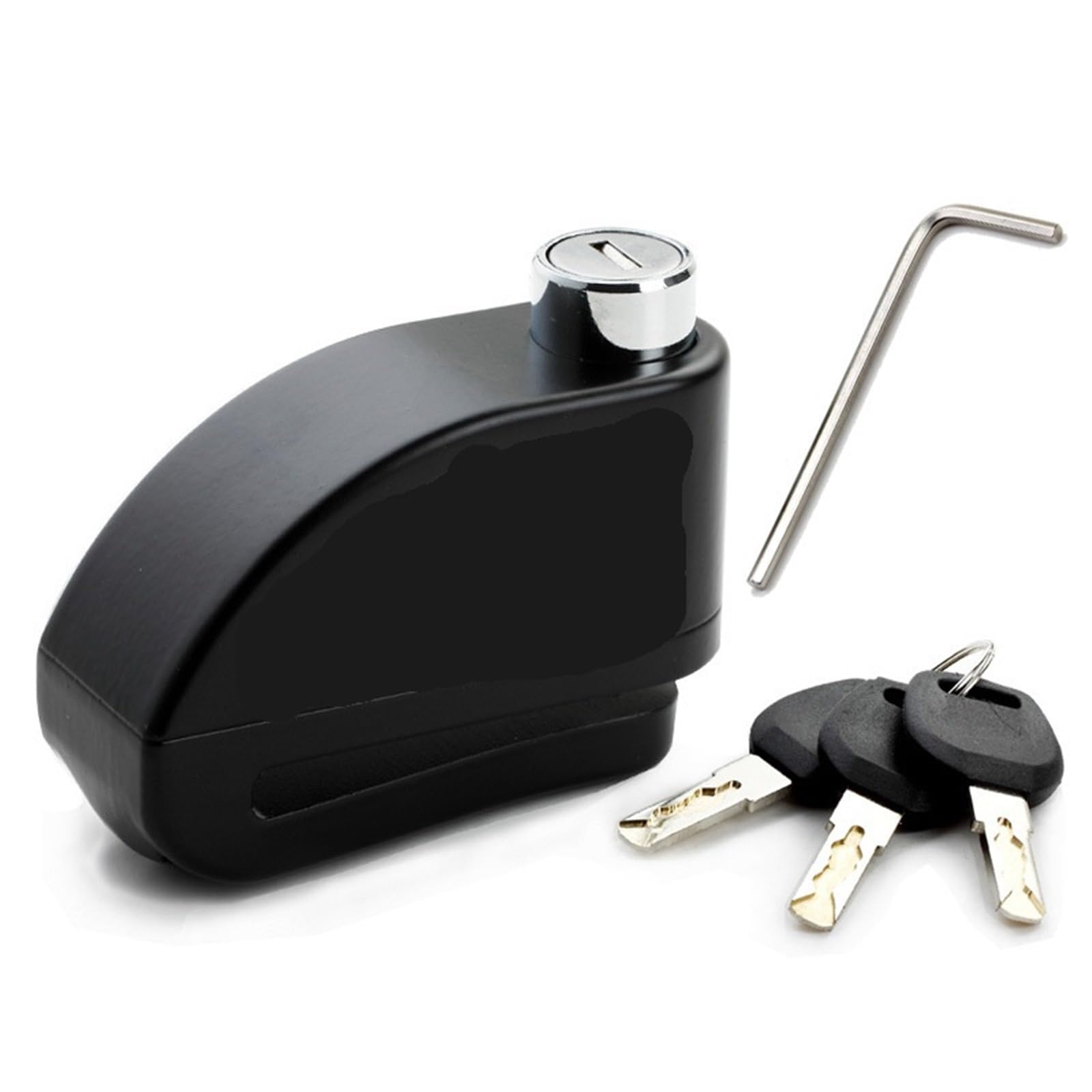 Lucchetto Sensore del sistema di allarme di sicurezza del freno a disco antifurto per blocco moto Sensore impermeabile Blocca Disco(Black Disc Lock)