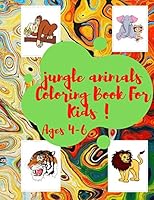 jungle animals Coloring Book For Kids: 8.5× 11 inch /21.5 × 27.94 cm /52 pages Coloring Book Pattern Design in Matt Cover B08DPXBVJ1 Book Cover