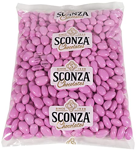 Pastel Pink Jordan Almonds Bulk by Sconza Chocolates |5 Pounds| Pastel Hard Candy Covered Almonds For Easter & Holiday Party Favors In Traditional Italian Confetti Style