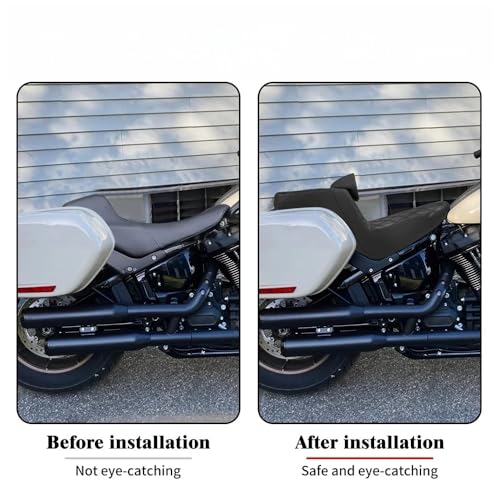 Asiento de pasajero 2-Up de alta gama con respaldo para Softail Low Rider FXLRS 3