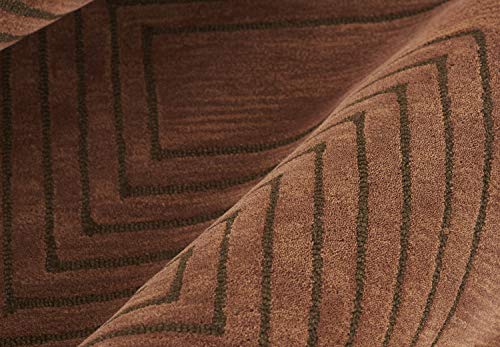Momeni SIMBASIM-3COP2680 Simba Wool Hand Tufted Contemporary Indoor Area Rug, Copper, 2’6 Inch X 8’ Runner thumb #5
