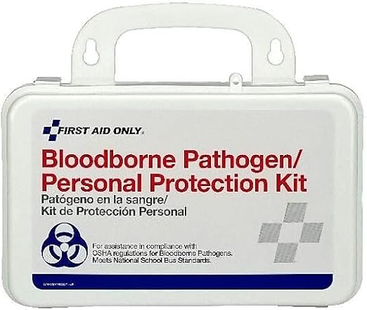 Pac-Kit Bloodborne Pathogens Kits, Weatherproof Plastic, 27 Pieces, Wall Mount
