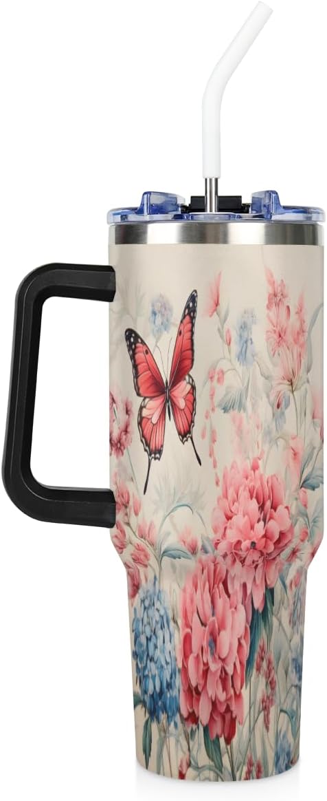 GOURDE BIDON,Violet-Logo--tasse isotherme en acier inoxydable, avec couvercle, pour le thé, le