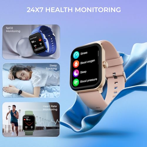 Image of beatXP Nexus 1.78 inch Super AMOLED Display Bluetooth Calling Smart Watch, Metal Body, Rotary Crown, 368*448PX, 1000 Nits, 60Hz Refresh Rate, 100+ Sports Modes, 24 /7 Health Tracking, IP68(Champagne Gold)