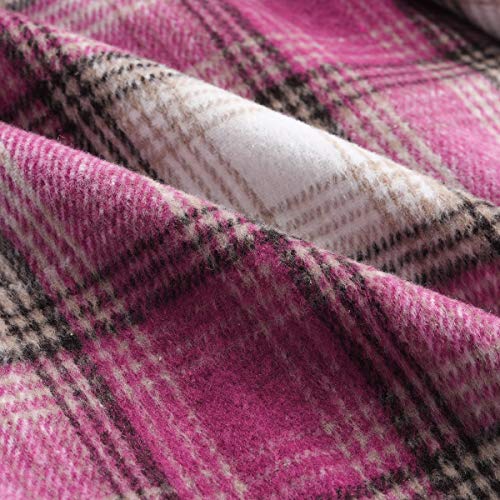 YYNUDA Camicie da donna in flanella scozzese con