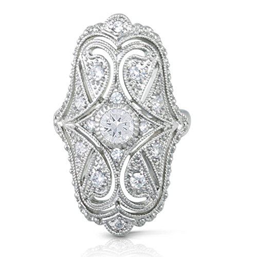 Anillo de diseño simétrico Curve Plus con forma cúbica de estilo vintage 3