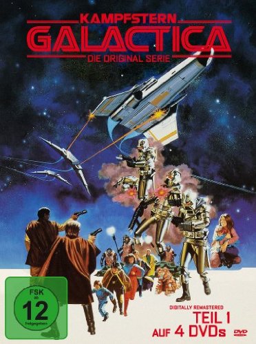 DVD de Kampfstern Galactica - Teil 1, disco original de la mítica producción espacial alemana