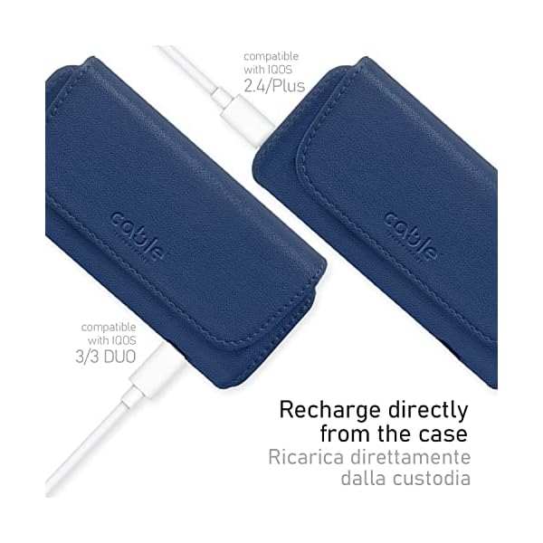 Cable Technologies Hochwertige Schutzhülle aus Kunstleder, kompatibel mit IQOS 3/3 Duo/2.4/2.4 Plus, Etui aus Leinwand… – Bild 5