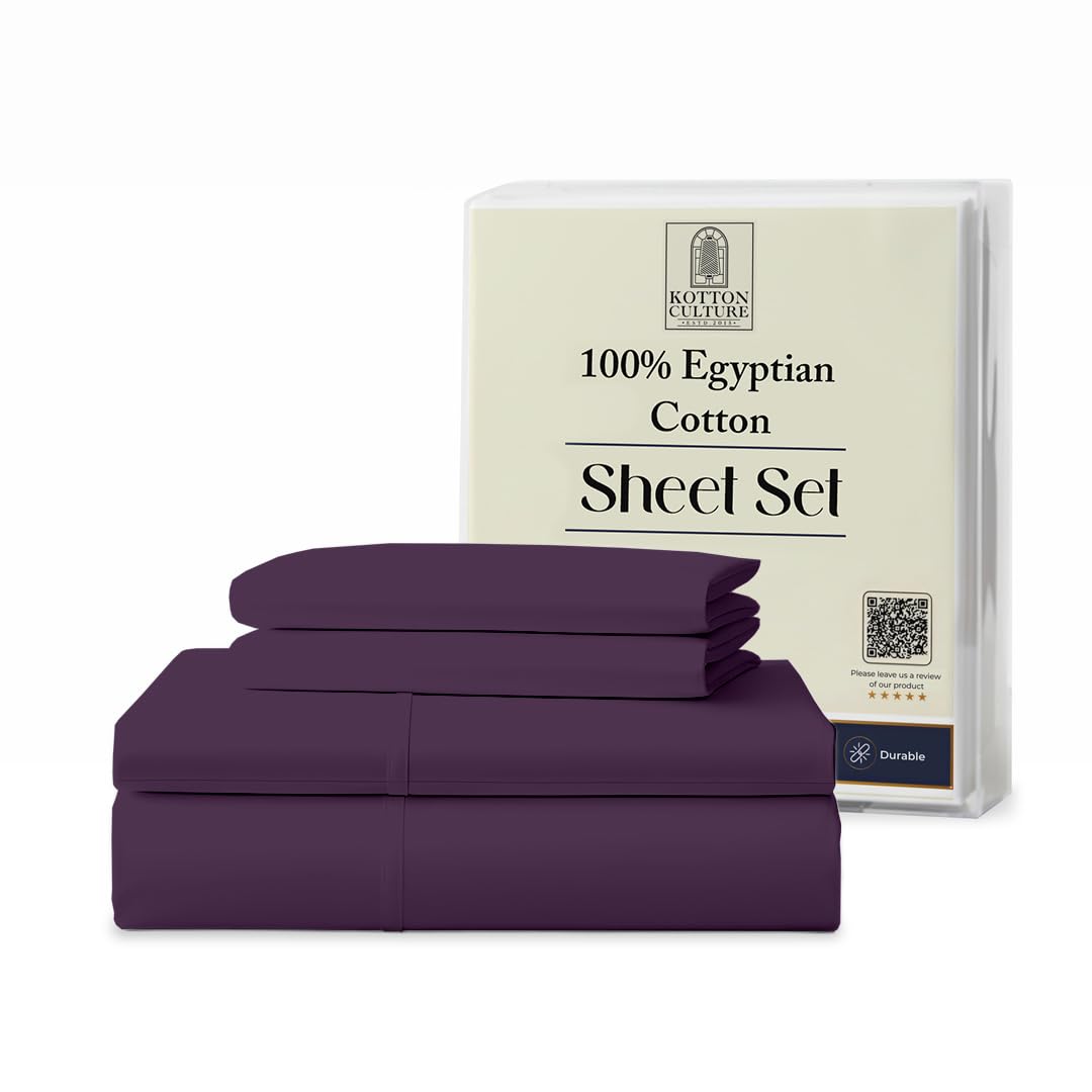 Kotton Culture 4 Pc Queen Sheet Set