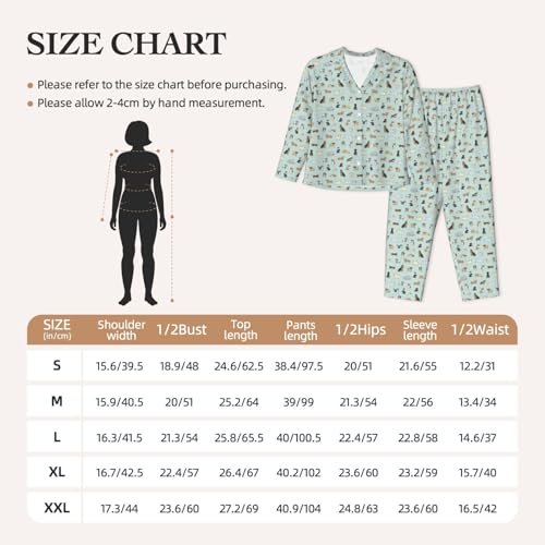 Pyjama imprimé chien pour femme en tissu de nuit doux haut de gamme - 4