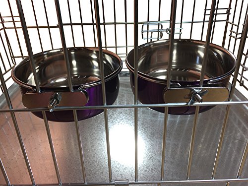 Ellie-Bo Hunde-Schalen für Transporter, Käfige oder Zwinger, 1 Paar