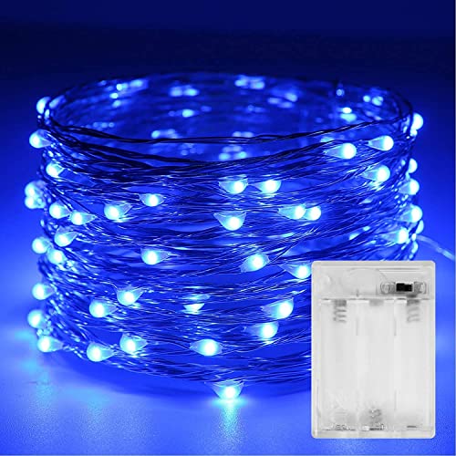 SONGNASS Guirlandes lumineuses à LED, 3M 30 LED, Bleu, Guirlande en Cuivre,Decoration pour Chambre Noël Mariage Fête Anniversaire Jardin