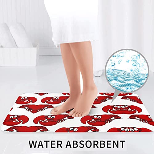 Roter Karabinerdruck Teppich Matten Pads Badematte Badteppich Set 3 Stück + Konturteppich + Toilettendeckelbezug – Bild 7