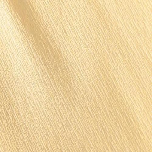 Rouleau papier crépon crème 2,50m x 0,50m pour loisirs créatifs (Lot de 10)