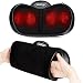 NURSAL Shiatsu Neck Pillow Massager, 3D Deep Kneading Massage Pillow with Heat Spa Therapy and Warm Hand Bag for Neck, Shoulder and Back Fatigue, Stiffness and Pain Relief