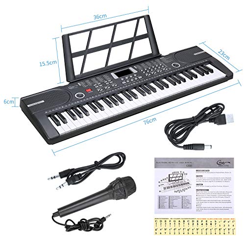 Hricane Kinderen Piano Toetsenbord, 61 Toetsen Beginner Elektronisch Toetsenbord, Draagbaar Digitaal Muziektoetsenbord… - Image 8