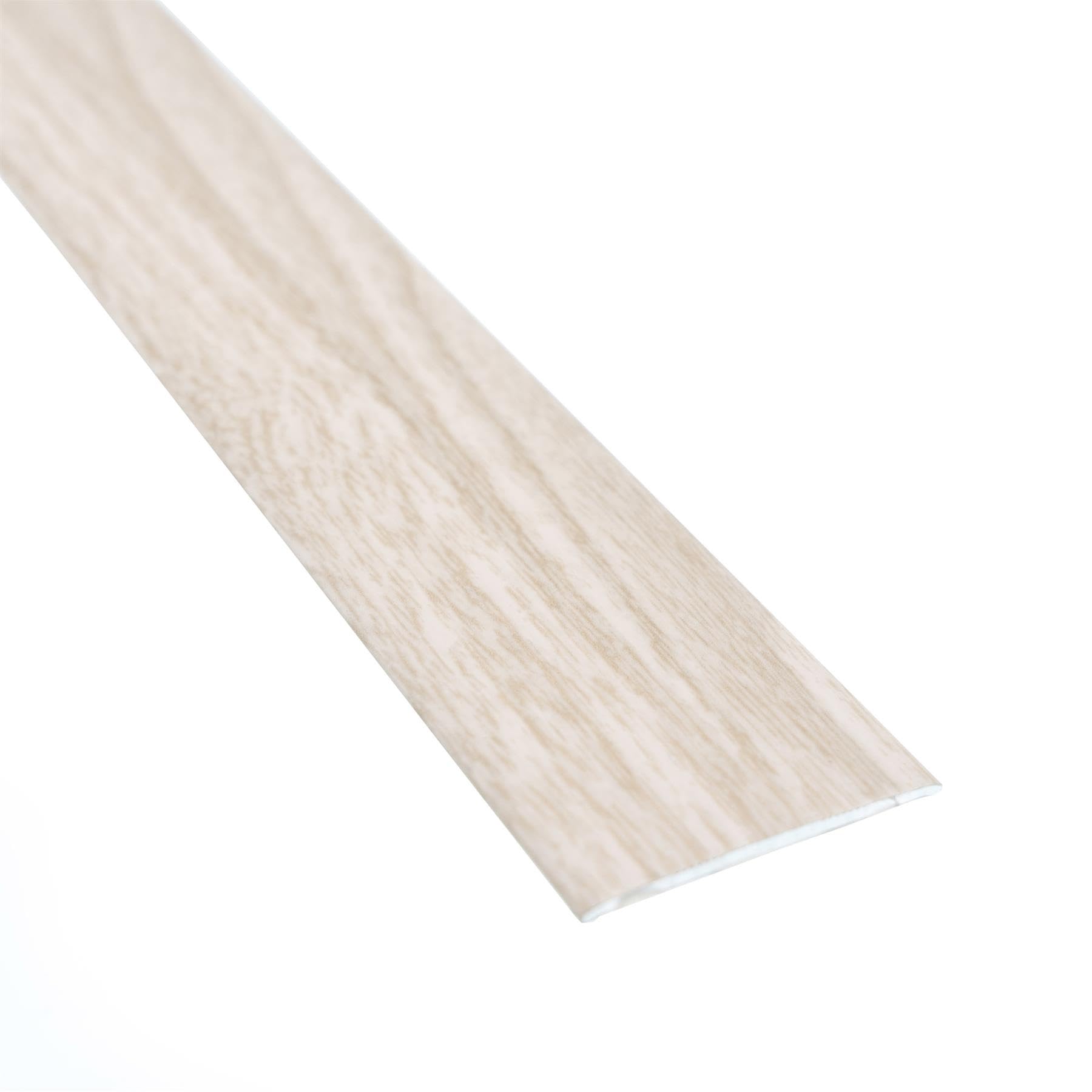 SELF-Adhesive Wood Effect Aluminium Door Floor BAR Edge Trim Threshold Profile 930mm x 35mm A08, Oak Mocca