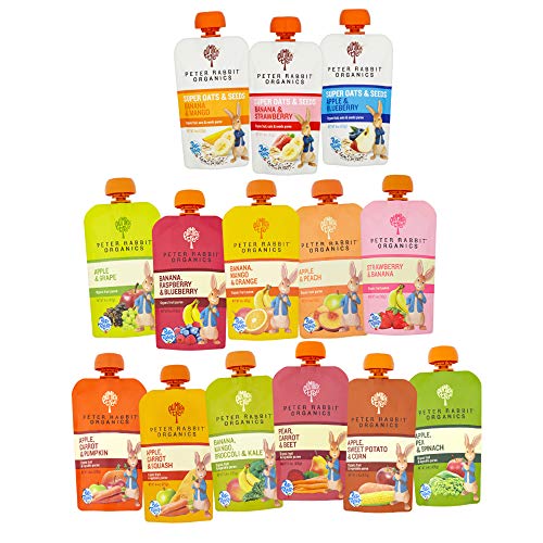 Peter Rabbit Organics Beet, Carrot and Pear, 4.4 Ounce Pouches, Pack of 10