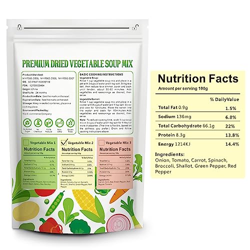 Image of Yimi Dehydrated Vegetables for Ramen, Freeze Dried Vegetable Soup Mix