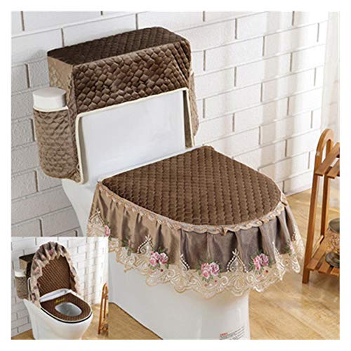 WAYYQX Toile Sitzauflagen WC-Sitzbezug Combo Multifunktions-Toiletten-Sitzbezug DREI-teiliger U-förmiger… – Bild 8