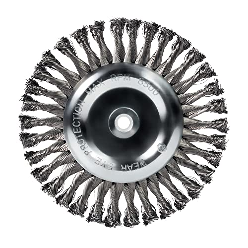 Mercer Industries 184020 - 8 x 5/8 x 1/2 5/8 Knot Wire Wheel .014 Carbon Steel