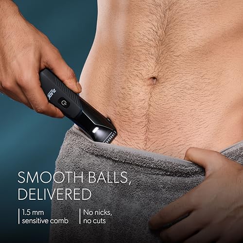 Image of Zlade Ballistic Neo All in One Trimmer for Men, Beard, Balls, Pubic Hair & Private Parts | 3 Heads, Beard & Body + Nose & Ear + Face & Body Shaver | Waterproof, No Nicks or Cuts | 7000 RPM | 90 Mins Runtime | USB-C Charging