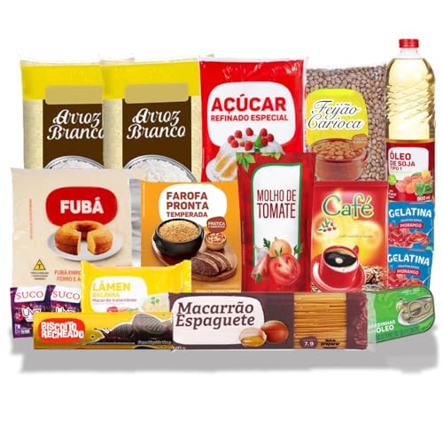 Super Cesta Básica Completa Alimentos Essenciais - 17 Itens