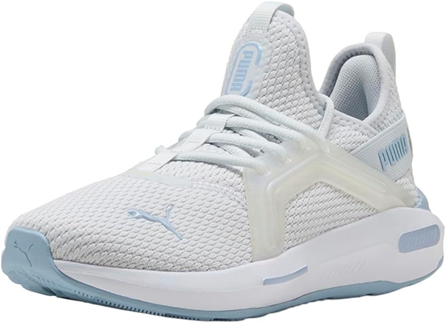 Puma Women's Softride Enzo 5 Cross Training Shoes, Silver Mist-Haute Tropic-Gold Moon AH25, 9.5