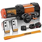 ORCISH 12V 3500LBS Synthetic Rope Winch Kits for Towing ATV/UTV Off Road Trailer with Wireless...