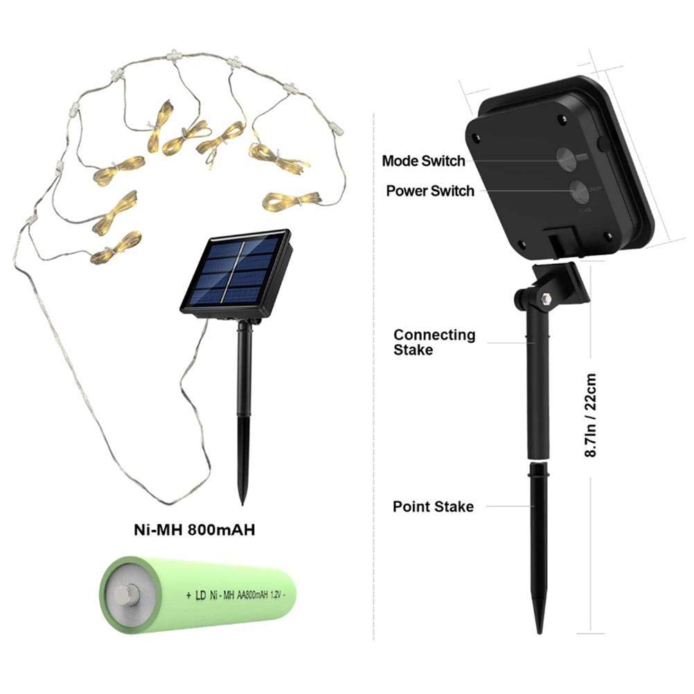 Lampe De Parasol SUPERNIGHT 36 LED - Sans Fil - Blanc Chaud 220 Lumens - 2 Modes - Piles AA