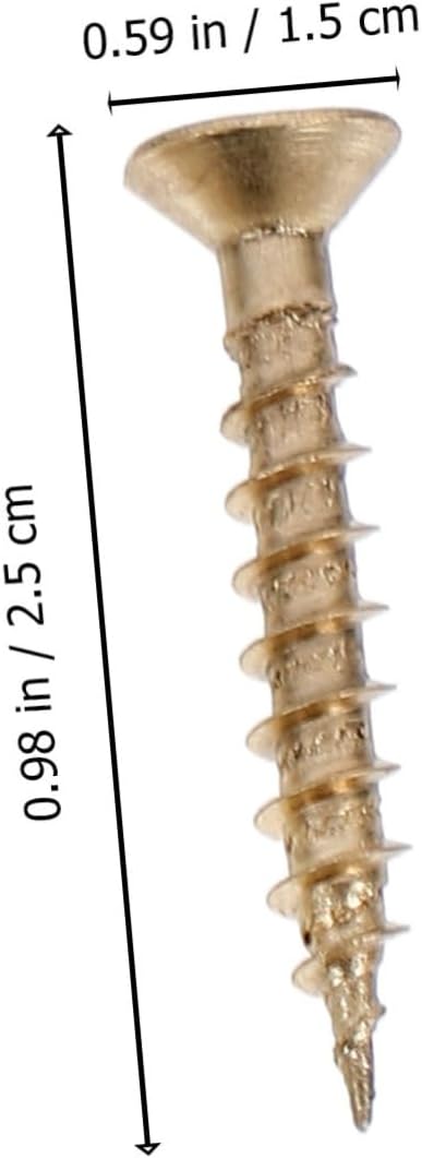 ULTECHNOVO Mirror Nails Advertising Nail 8pcs Thicken Metal Screws Decorative Cover Screws