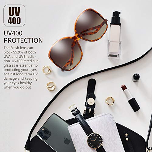 Image of The Fresh Women's Oversized Square Jackie O Cat Eye Hybrid Butterfly Fashion Sunglasses - Exquisite Packaging