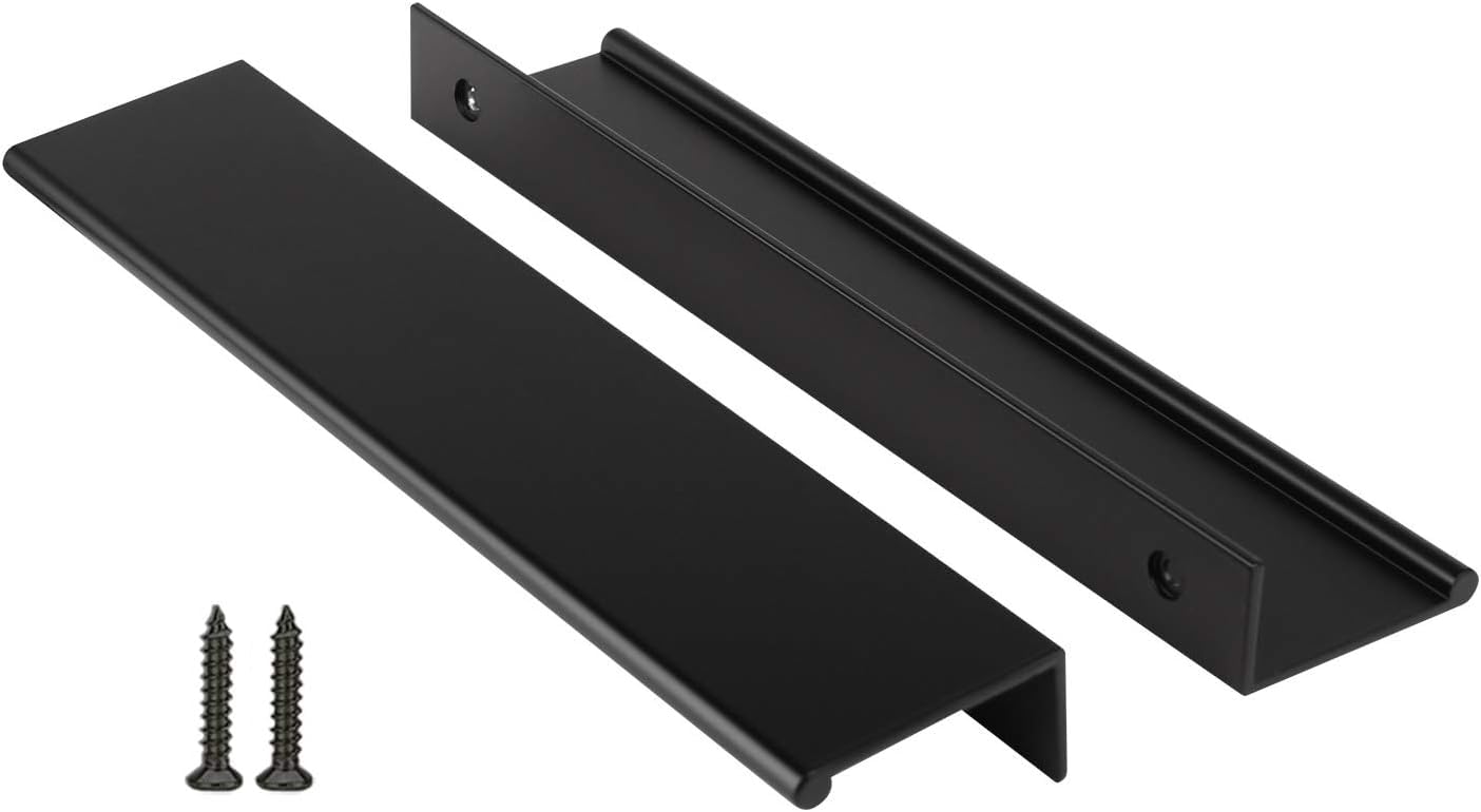 Peaha 40 Pack Kitchen Cabinet Handles 6-5/16" Black Drawer Pulls Edge Pulls