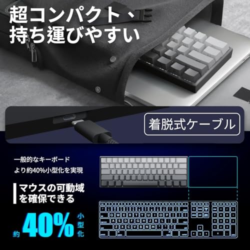 YOUSUOMASTER 磁気スイッチ ラピッドトリガー ゲーミングキーボード YK61 の商品画像 4