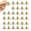 60PCS 26mm/1inch Gold Bells Mini Liberty Bells for Crafts Favor Decorating and Making Wind Chimes #1