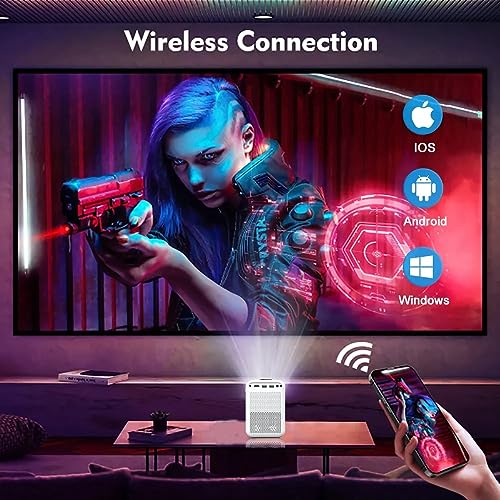 Image of TOPTRO ET31 720p Native Resolution Projector for Home 4K Support, 4000 Lumen (350ANSI) Android 10 WiFi BT 5.1 Inbuilt Netflix PrimeVideo Hotstar 3W Speaker HDMI USB 180 inch Max Display (White)